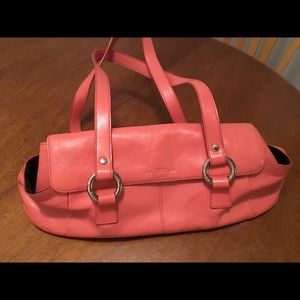 Fun, large, bright coral purse